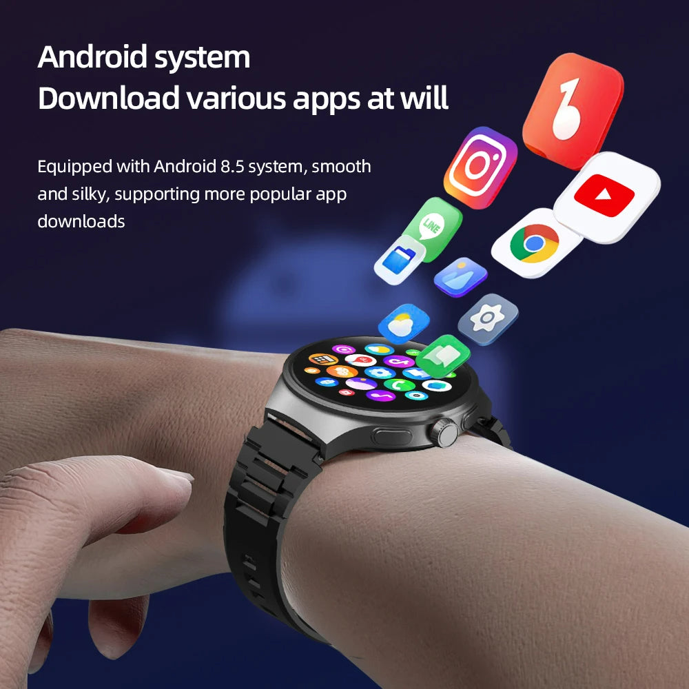 Android smartwatch with Google Play support for app downloads, multitasking, and content access – Raezure Echelon